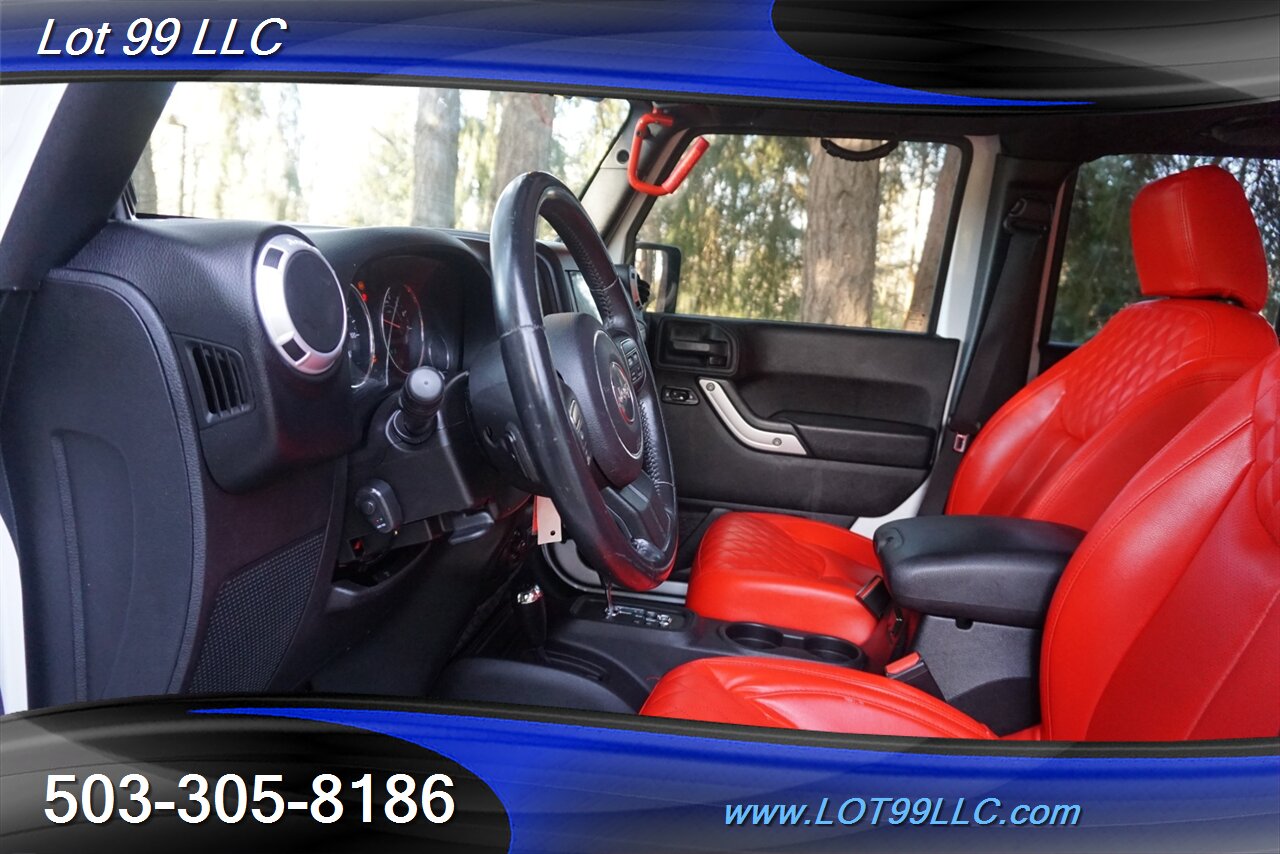 2014 Jeep Wrangler Unlimited Sahara 4x4 RED Leather Seats HARD TOP   - Photo 12 - Milwaukie, OR 97267