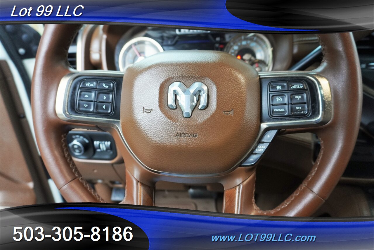 2019 RAM 3500 Laramie Longhorn 4X4 6.7L Cummins  ZONE OFF ROAD LIFT FOX SHOCKS 24X14 AMERICAN FORCES NEW 37S TIRES - Photo 24 - Milwaukie, OR 97267