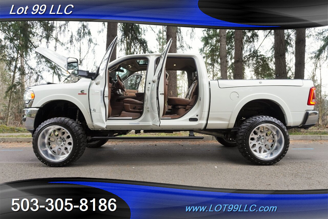 2019 RAM 3500 Laramie Longhorn 4X4 6.7L Cummins  ZONE OFF ROAD LIFT FOX SHOCKS 24X14 AMERICAN FORCES NEW 37S TIRES - Photo 29 - Milwaukie, OR 97267