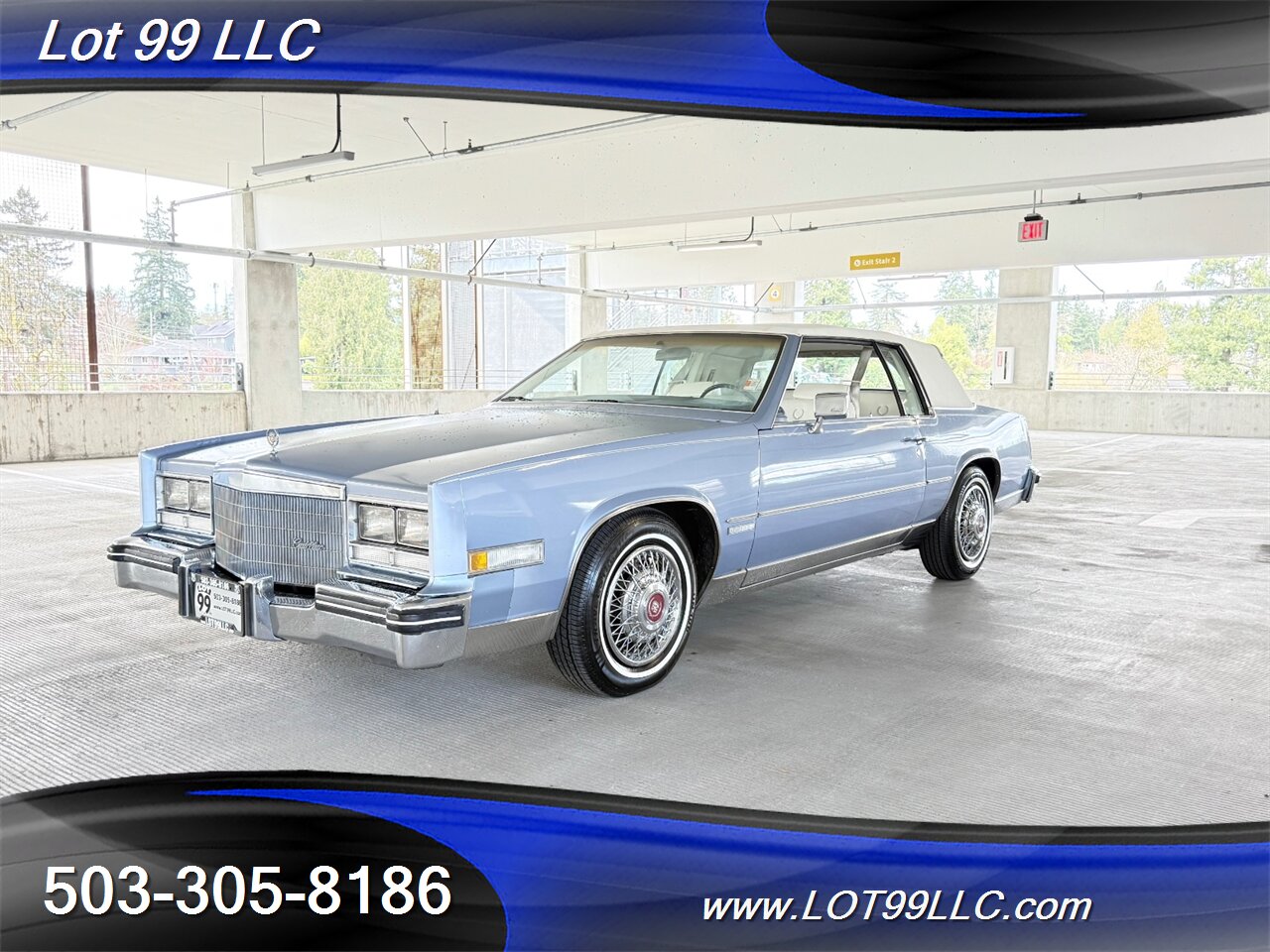 1983 Cadillac Eldorado Coupe 47k Miles 4.1L V8 White Leather FWD   - Photo 2 - Milwaukie, OR 97267
