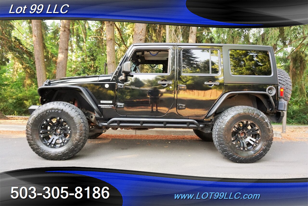 2010 Jeep Wrangler Unlimited Sport 4X4 V6 Auto LIFTED BLACK Wheels 35   - Photo 1 - Milwaukie, OR 97267