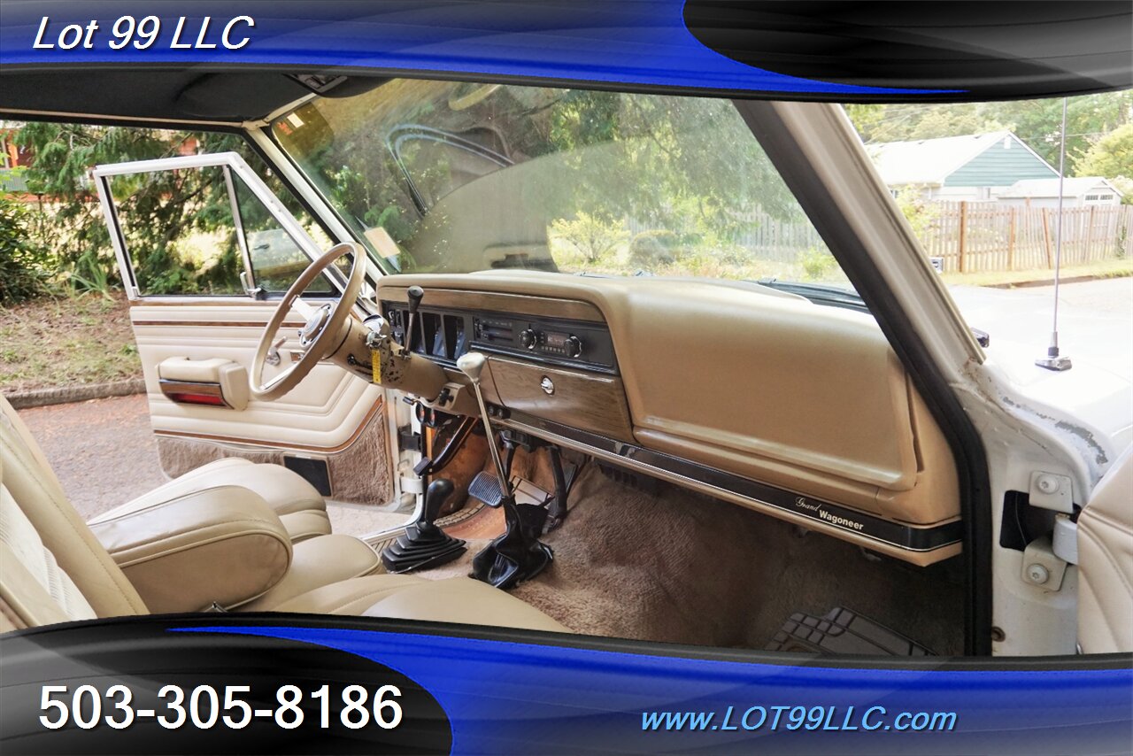 1990 Jeep Wagoneer Grand 4X4 6.5L Diesel Swap Auto Tan Leather BFG - Photo 17 - Milwaukie, OR 97267
