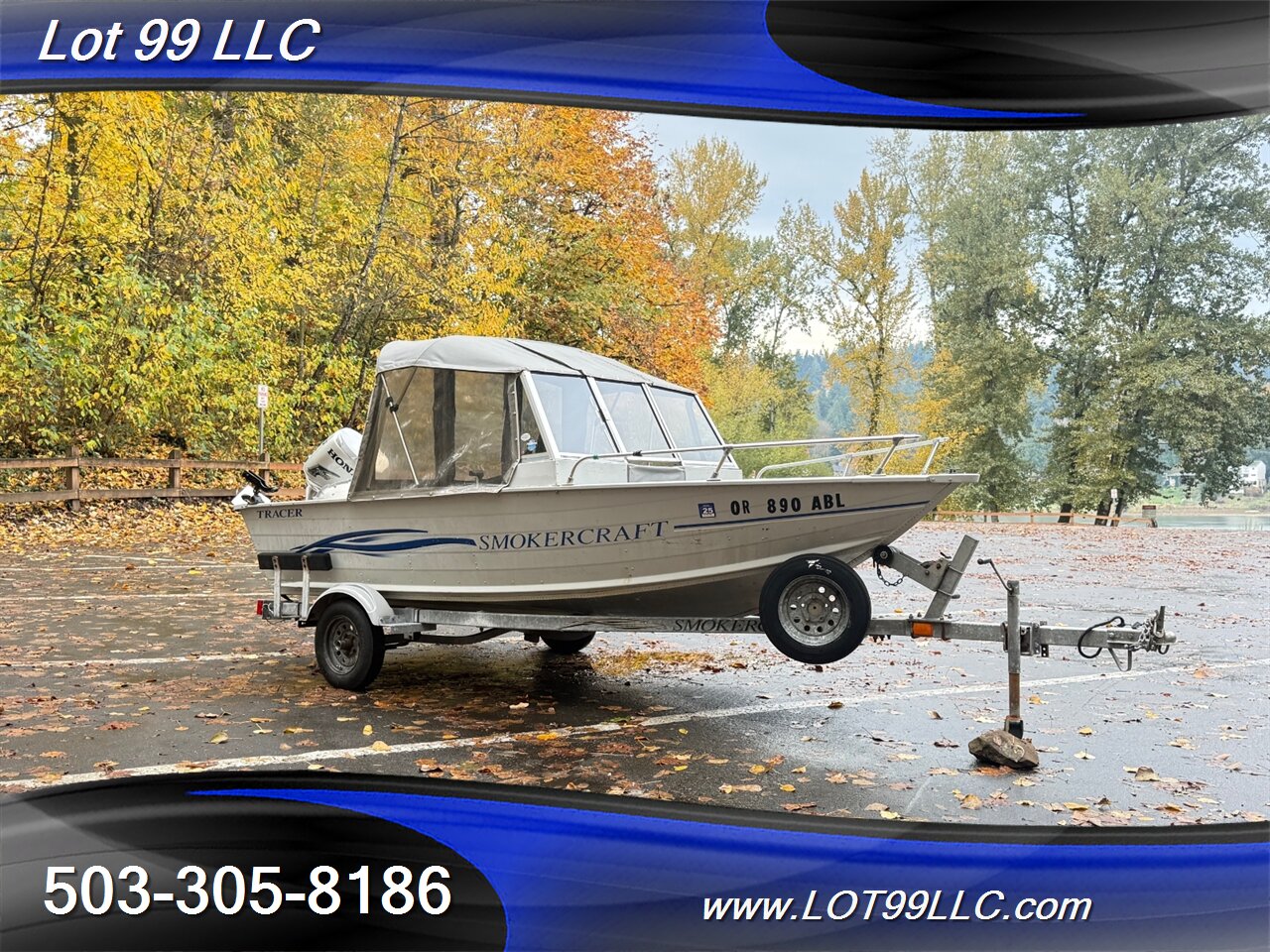2004 SMOKER CRAFT TRACER 16' Fishermans Canvas Top 25hp Honda New Seats Lowrance Fishfinder Drop Curtain  Like: Alaskan Pro Osprey Lund Lodge - Photo 12 - Milwaukie, OR 97267