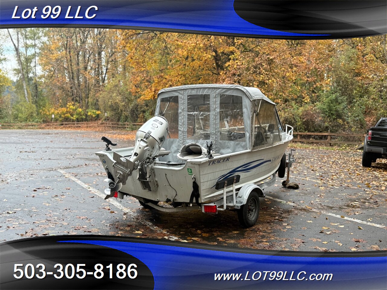 2004 SMOKER CRAFT TRACER 16' Fishermans Canvas Top 25hp Honda New Seats Lowrance Fishfinder Drop Curtain  Like: Alaskan Pro Osprey Lund Lodge - Photo 15 - Milwaukie, OR 97267