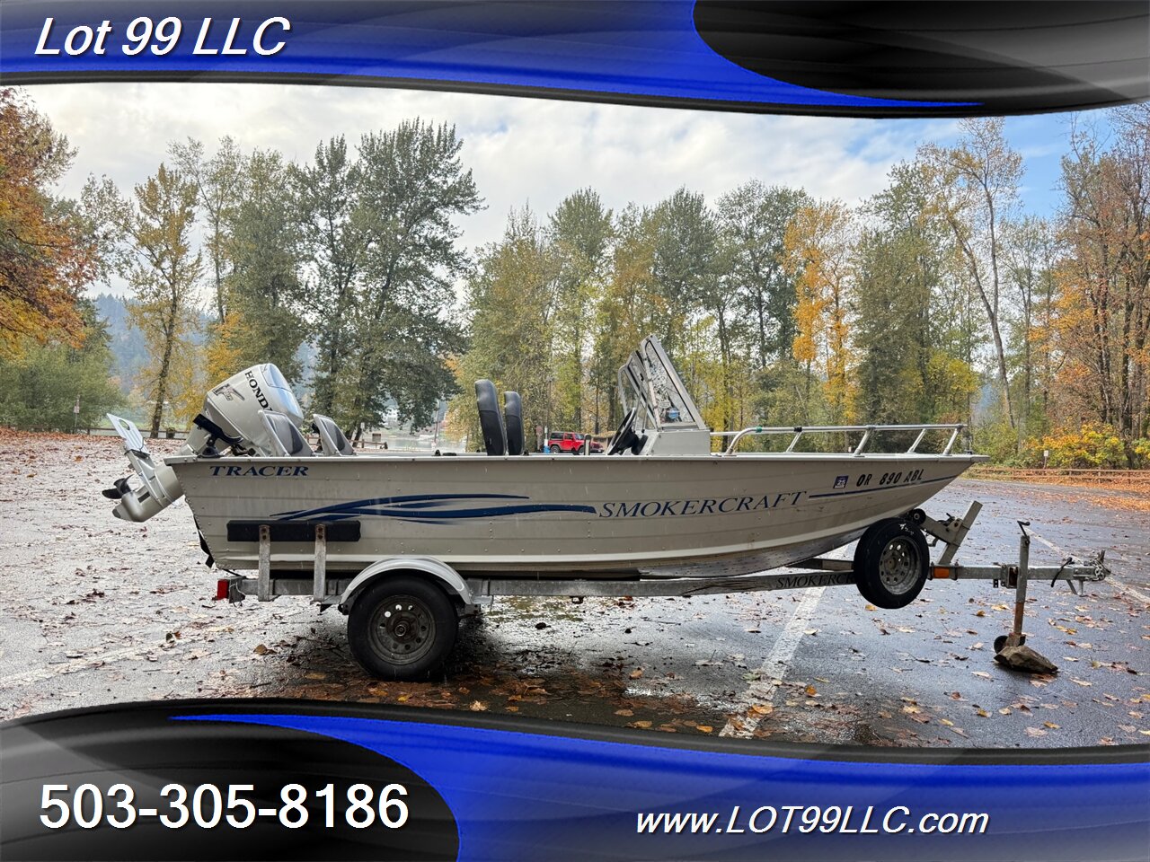 2004 SMOKER CRAFT TRACER 16' Fishermans Canvas Top 25hp Honda New Seats Lowrance Fishfinder Drop Curtain  Like: Alaskan Pro Osprey Lund Lodge - Photo 54 - Milwaukie, OR 97267