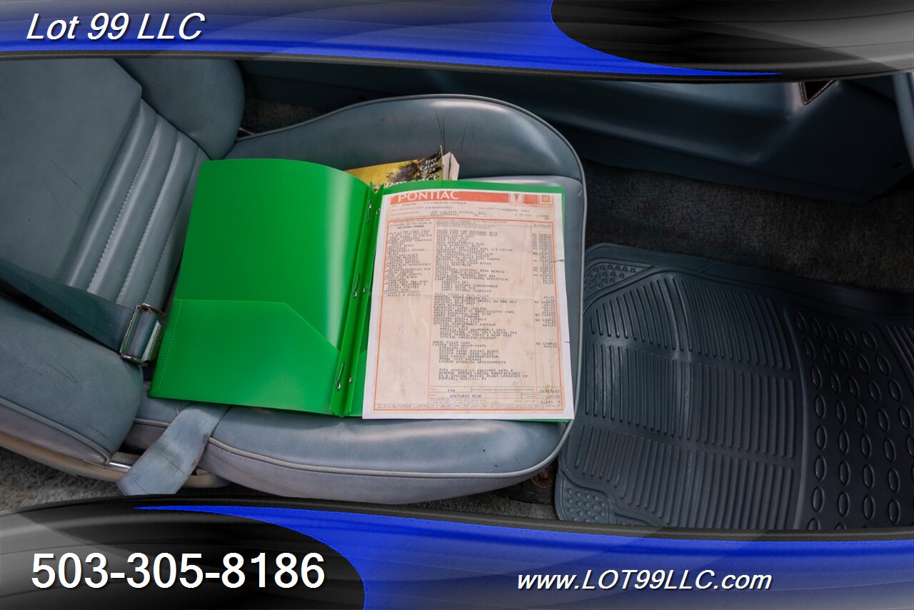 1979 Pontiac Firebird Formula 56k Miles 301 V8 Th350 Automatic Nocturne Blue AC Disc Brakes - Photo 41 - Milwaukie, OR 97267