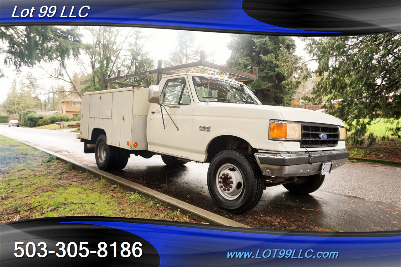 1989 Ford F-350 XL 92KDually Service Bed 7.3 DIESEL 5 Speed Manual   - Photo 5 - Milwaukie, OR 97267