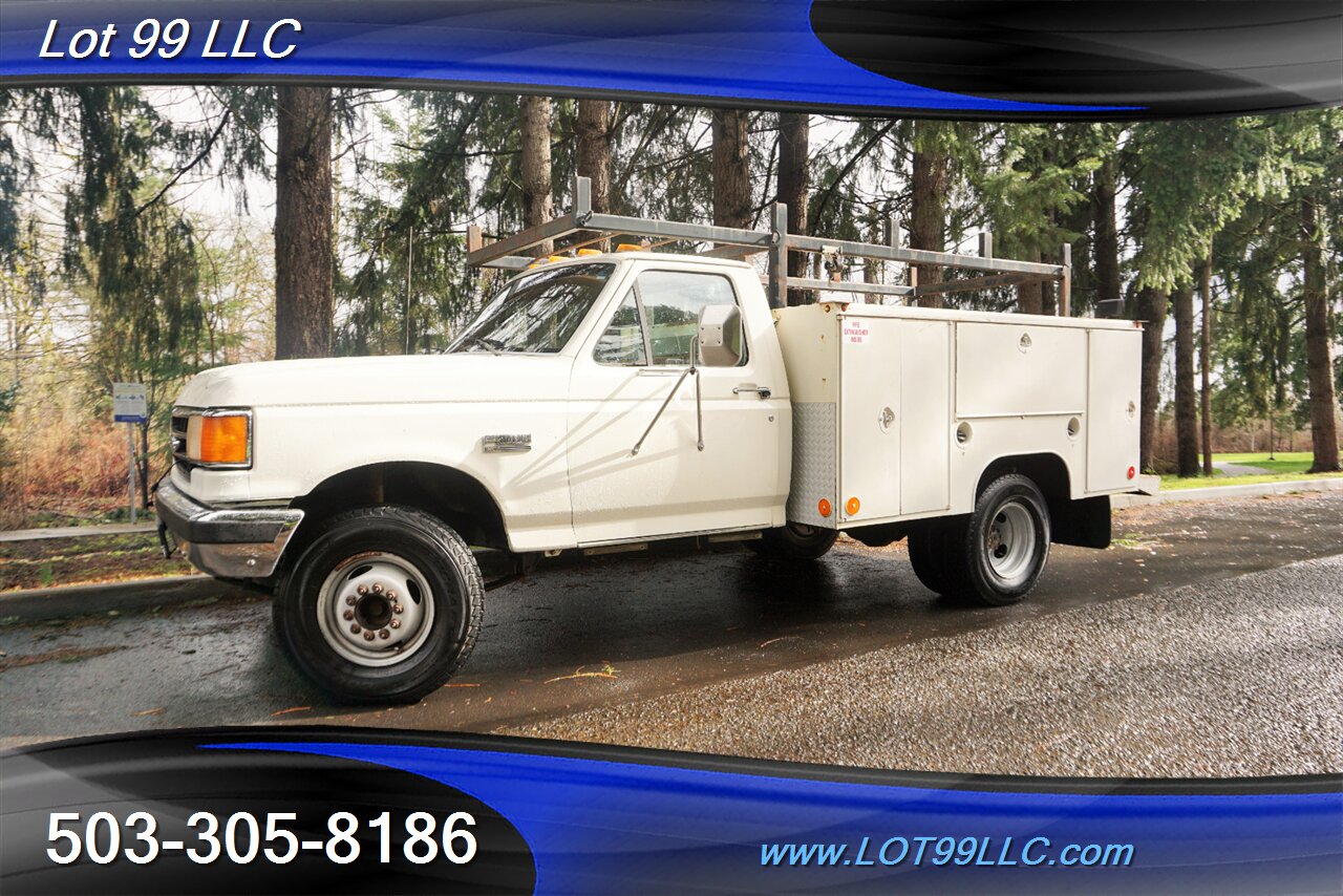 1989 Ford F-350 XL 92KDually Service Bed 7.3 DIESEL 5 Speed Manual   - Photo 3 - Milwaukie, OR 97267