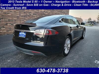 2013 Tesla Model S 85 -- 1 Owner -- Navigation - Bluetooth -  Backup Camera - Sunroof - Save $$$ on Gas - Charge & Drive - Clean Title - $4,000 Tax Credit already taken off the List Price - Photo 2 - Wood Dale, IL 60191