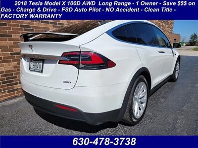 2018 Tesla Model X 100D AWD Long Range - 1 Owner - 265 Miles on Full  Charge - Save $$$ on Gas - Charge & Drive - FSD Auto Pilot - NO Accident - Clean Title - FACTORY WARRANTY - Photo 4 - Wood Dale, IL 60191