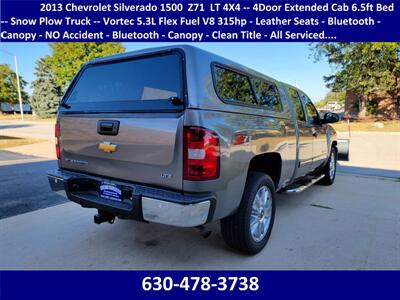 2013 Chevrolet Silverado 1500 LT 4X4 -- 4Door Extended Cab - 6.5ft Bed  - Snow Plow Truck - Vortec 5.3L Flex Fuel V8 315hp - Leather Seats - NO Accident - Clean Title - All Serviced... - Photo 2 - Wood Dale, IL 60191