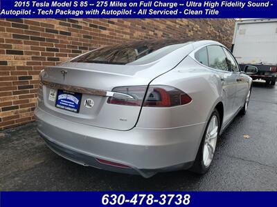 2015 Tesla Model S 85 -- 275 Miles on Full Charge -- Ultra High Fidelity Sound - Autopilot - Tech Package with Autopilot - All Serviced - Clean Title - Photo 2 - Wood Dale, IL 60191