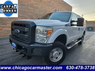 2013 Ford F-250 Super Duty  4X4 XL --- 6.2L Flex Fuel V8 385hp --  Snow Plow Ready - 8ft Long Bed - Backup Camera - Fiberglass Utility Topper - All Serviced - Clean Title Truck