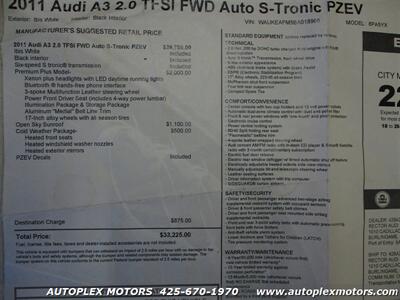 2011 Audi A3 2.0T Premium Plus PZ   - Photo 40 - Lynnwood, WA 98036