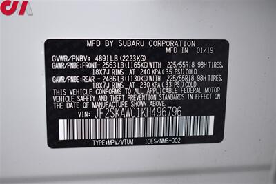 2019 Subaru Forester Touring AWD 4dr Crossover! EyeSight Assist! X-Mode! SI-Drive! Back-Up Cam! Blind Spot Monitor! GPS Nav! Apple CarPlay! Android Auto! Full Heated Leather Seats! Power Liftgate! - Photo 38 - Portland, OR 97266