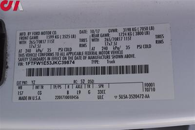 2018 Ford F-150 XL 4X4 4dr SuperCrew 6.5 ft. SB! Back Up Camera! Bluetooth! Cruise Control! 2H/4H/4L Modes! Lear Canopy! Running Boards! All Weather Mats! - Photo 29 - Portland, OR 97266