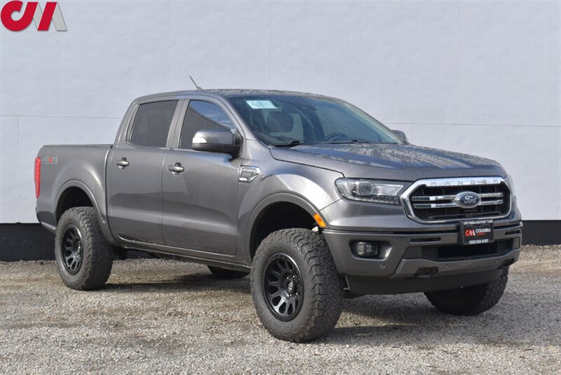 2019 Ford Ranger Lariat  4x4 XL 4dr SuperCrew 5.1 ft. SB! Back-Up Camera! Park Assist! Voice Activated Bluetooth! 4H & 4L! Tow Mode! Heated Leather Seats! LEER Truck Cap! Rhino-Rack Roof Rack!
