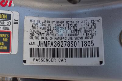 2008 Honda Civic Hybrid  4dr Sedan! 40 Hwy MPG! Hybrid Gas/Electric! CVT Automatic! Dual Front Airbags! Side Curtain Airbags! ABS Brakes! AM/FM Radio! Built In Navigation! - Photo 30 - Portland, OR 97266