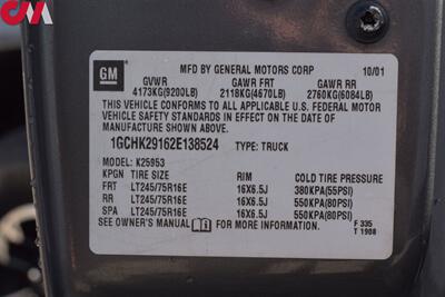 2002 Chevrolet Silverado 2500 LS 4dr Extended Cab LS  4WD LB! Selectable 4-Wheel Drive (2Hi, 4Hi, 4Lo)! Tow Package! Running Boards! Leather Interior! All Weather Floor Mats! CD / Cassette Stereo w/AUX input! - Photo 25 - Portland, OR 97266