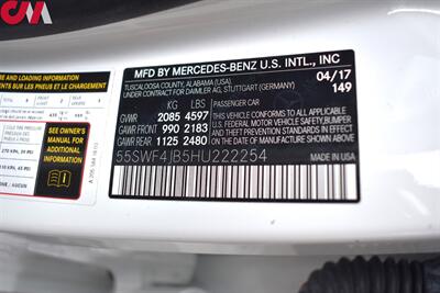 2017 Mercedes-Benz C 300  4dr Sedan! Turbocharged Performance w/Impressive Fuel Economy! Rear View Camera! Parking Assist Sensors! Stability & Traction Control! Bluetooth! Sport/Eco/Comfort Drive Modes! All Weather Floor Mats! - Photo 24 - Portland, OR 97266