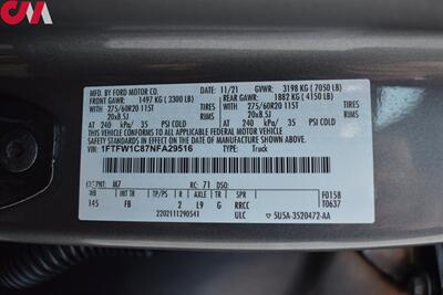 2022 Ford F-150 XLT  4X2 XLT 4dr SuperCrew 5.5 ft. SB! Sport Package! 360-Degree Camera! Parking Assist! Navigation! Rear Diff Lock! Selectable Drive Modes! Apple CarPlay! Android Auto! Tow Package! Heated Seats! - Photo 29 - Portland, OR 97266