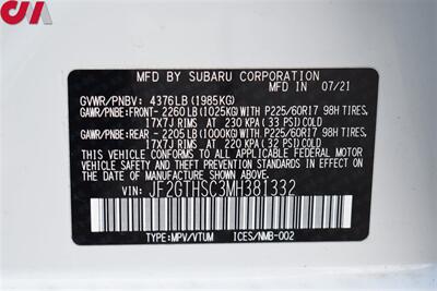 2021 Subaru Crosstrek Sport AWD 4dr Crossover! EyeSight Assist Tech! X-Mode! SI-Drive! Blind Spot Monitor! Back Up Camera! Apple CarPlay! Android Auto! Heated Leather Seats! Sunroof! Trunk Cargo Cover! - Photo 33 - Portland, OR 97266