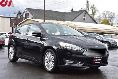 2017 Ford Focus Titanium  4dr Hatchback Bluetooth Voice Activation! Back Up Camera! Navigation! Heated Leather Seats! Heated Steering Wheel! Sunroof! - Photo 1 - Portland, OR 97266