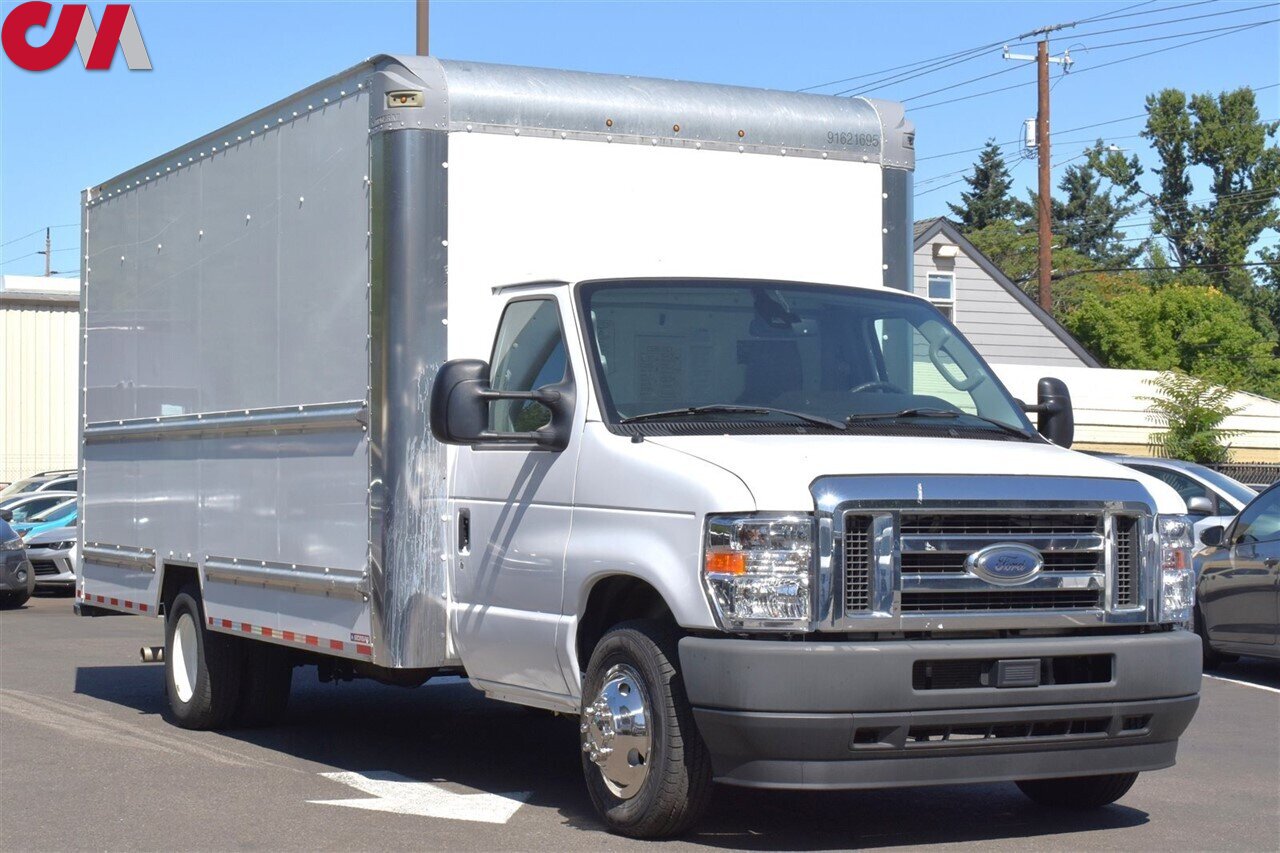 2022 Ford E-350 SD  2dr 138 in. WB SRW Cutaway Chassis Back Up Camera! Lane Assist! Bluetooth w/Voice Activation! Cruise Control! Traction Control! Tow Hitch! Pull-Out Loading Ramp! - Photo 1 - Portland, OR 97266