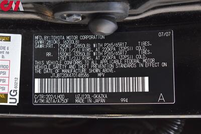 2007 Lexus GX 470 4dr SUV  4dr SUV 4WD**BY APPOINTMENT ONLY** Up-Top Overland Roof Rack w/Integrated LED Lighting System! ! Snorkel! Int/Ext Molle Panels! X-Bull Winch! Center Locking Diff! Tow Pkg! Navi! Sunroof! - Photo 40 - Portland, OR 97266