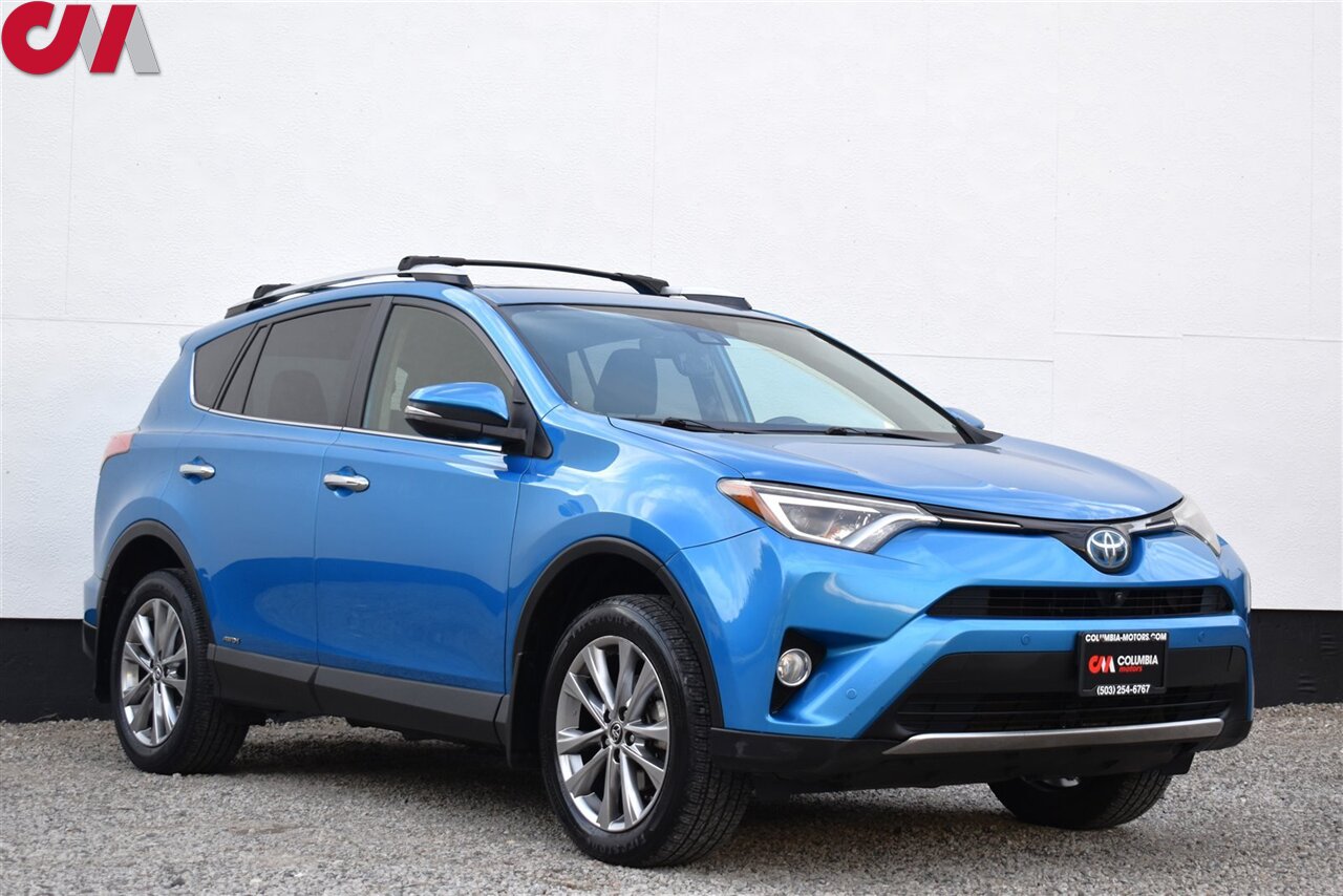 2016 Toyota RAV4 Hybrid Limited  AWD 4dr SUV! Toyota Safety Sense: Pre-Collision System! Blind Spot Monitor! Cross Traffic Alert & Lane Assist! Back Up Cam! Bluetooth! Eco & Sport Modes! Heated Leather Seats! Sunroof! Roof-Rack! - Photo 1 - Portland, OR 97266