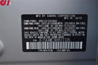 2019 Subaru Forester Touring AWD 4dr Crossover X-Mode! SI-Drive! EyeSight Assist Tech! Back Up Cam! Blind Spot Monitor! Navi! Apple CarPlay! Full Heated Leather Seats! Pano-Sunroof! - Photo 38 - Portland, OR 97266