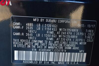 2018 Subaru Outback 2.5i Limited  Falken A/T Tires! 1 " Lift! Liquid Metal Wheels! Leather Heated Seats! Subaru Eye-Sight! Lane Assist!  Blind Spot Monitor! Power Tailgate! X-Mode! Apple Carplay! - Photo 34 - Portland, OR 97266