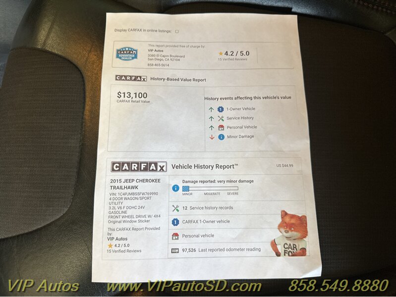 2015 Jeep Cherokee Trailhawk - Photo 42 - San Diego, CA 92126