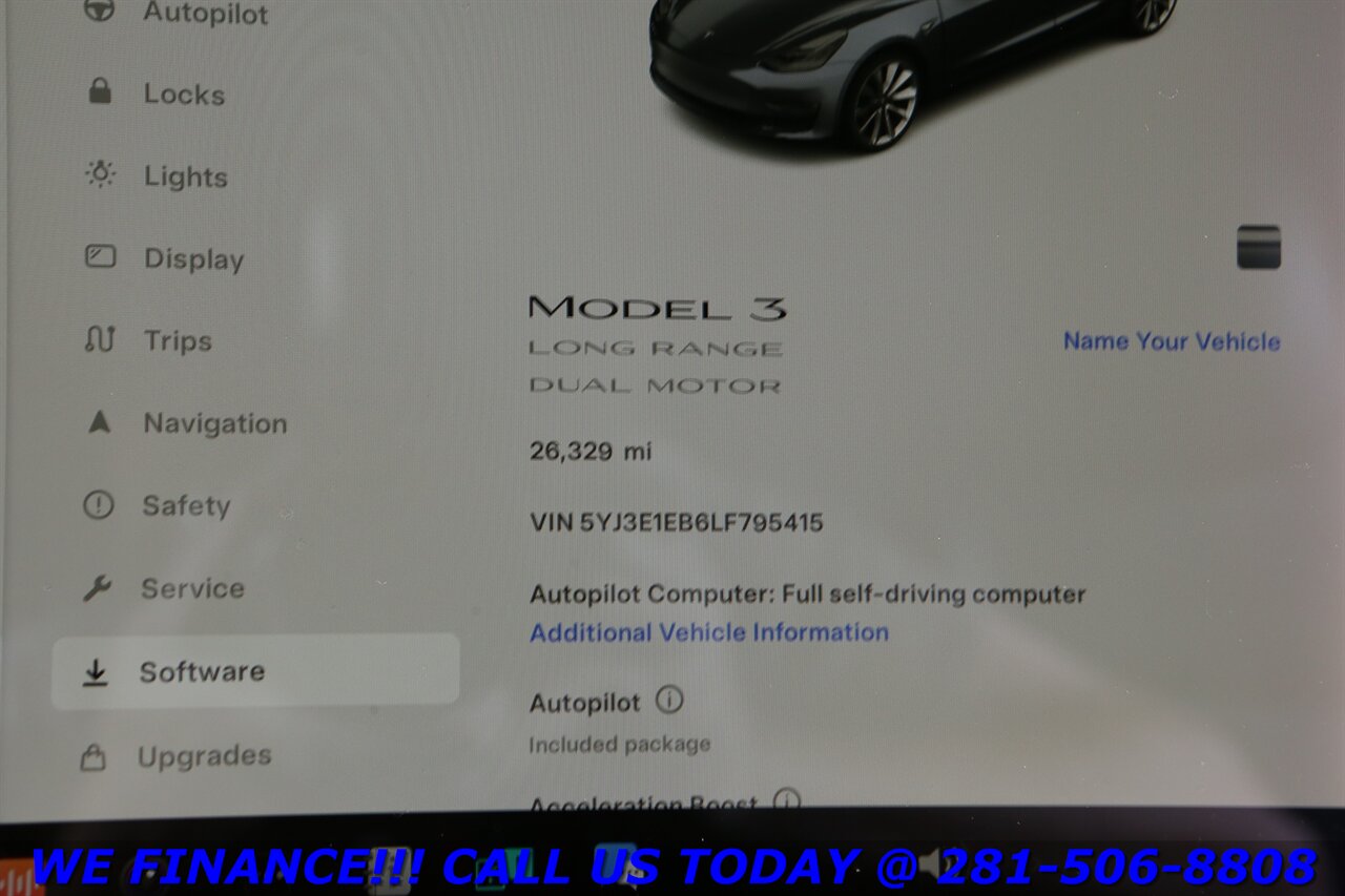 2020 Tesla Model 3 2020 Long Range FSD AUTOPILOT AWD NAV PANO CAM 26K   - Photo 16 - Houston, TX 77031