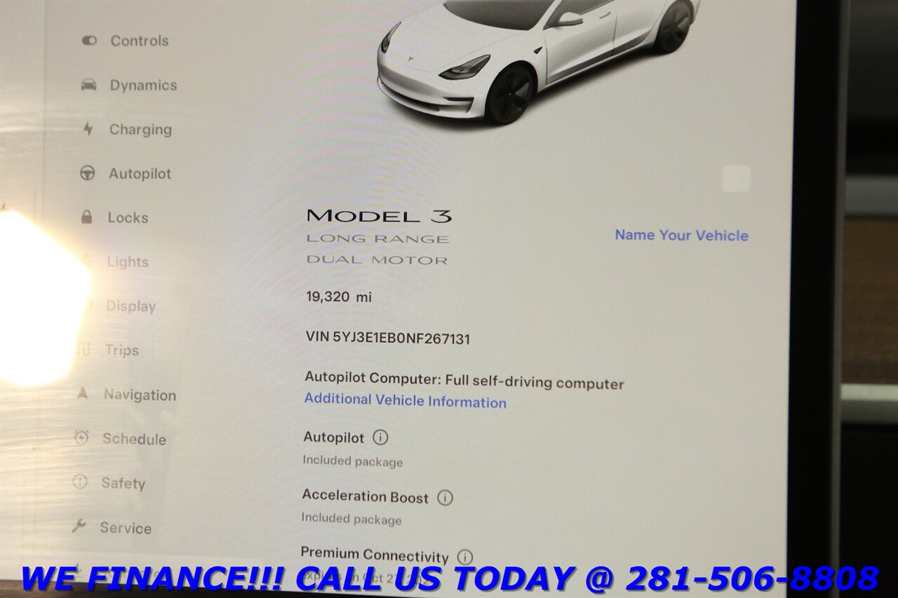 2022 Tesla Model 3 2022 Long Range AUTOPILOT NAV PANO BLIND 19K   - Photo 16 - Houston, TX 77031