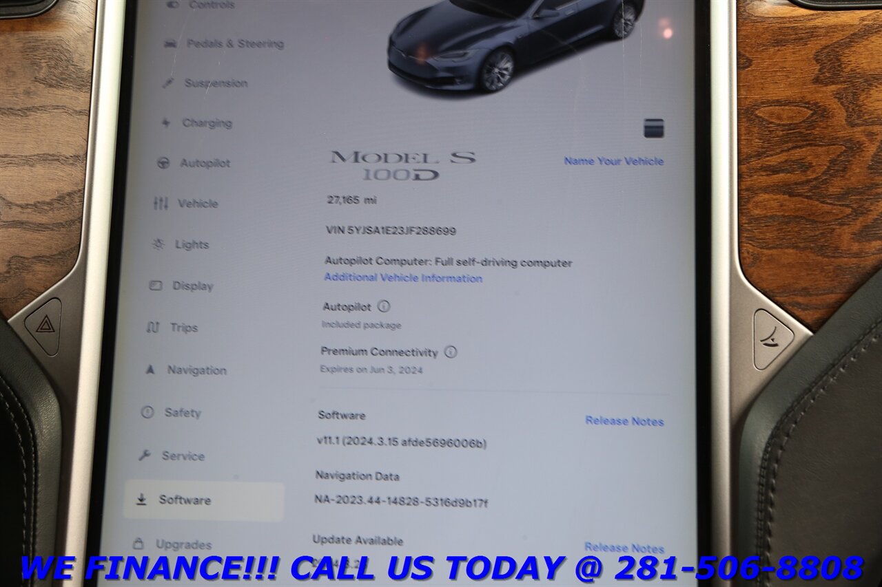 2018 Tesla Model S 2018 100D AWD FSD AUTOPILOT NAV PANO BLIND CAM 27K   - Photo 16 - Houston, TX 77031