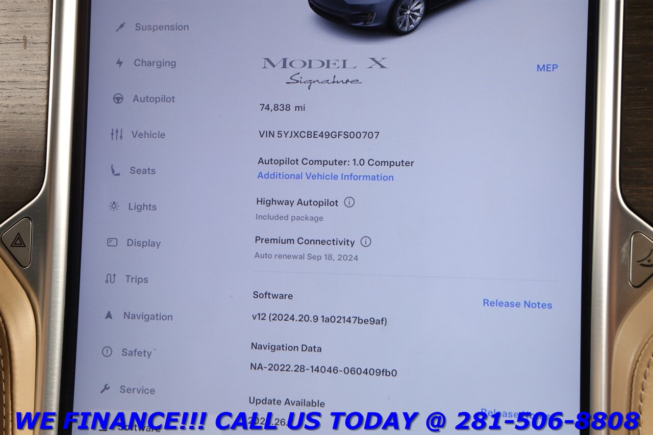 2016 Tesla Model X 2016 Signature P90D AWD AUTOPILOT NAV 6-PASS 74K   - Photo 15 - Houston, TX 77031