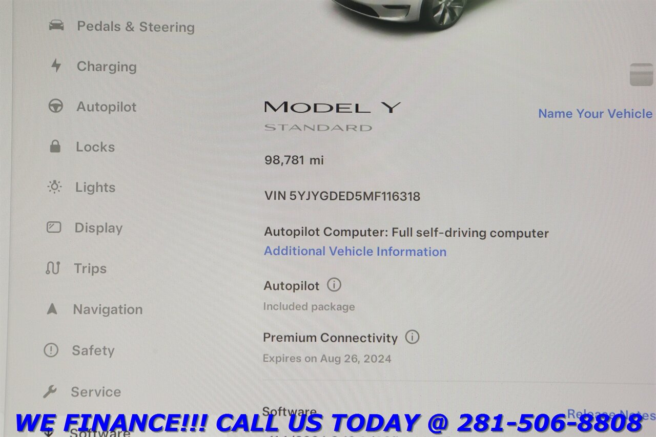 2021 Tesla Model Y 2021 AUTOPILOT FSD NAV PANO BLIND CAMERA   - Photo 15 - Houston, TX 77031