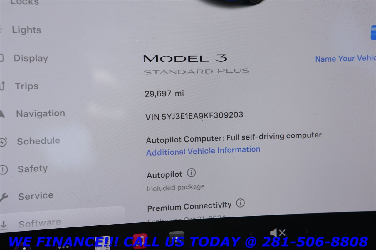 2019 Tesla Model 3 2019 FSD AUTOPILOT NAV PANO HEATSEAT CAMERA   - Photo 16 - Houston, TX 77031