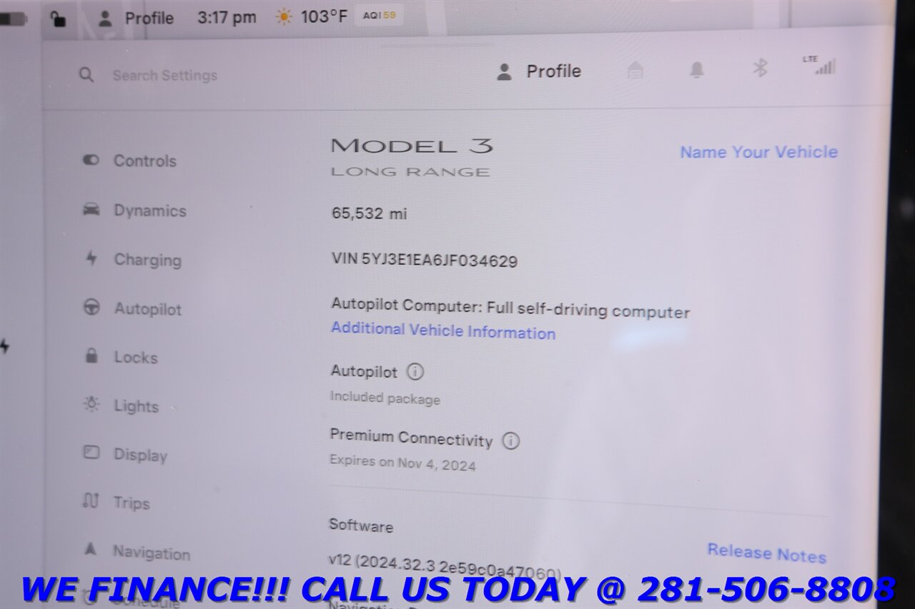 2018 Tesla Model 3 2018 Long Range FSD AUTOPILOT NAV PANO BLIND 65K   - Photo 16 - Houston, TX 77031