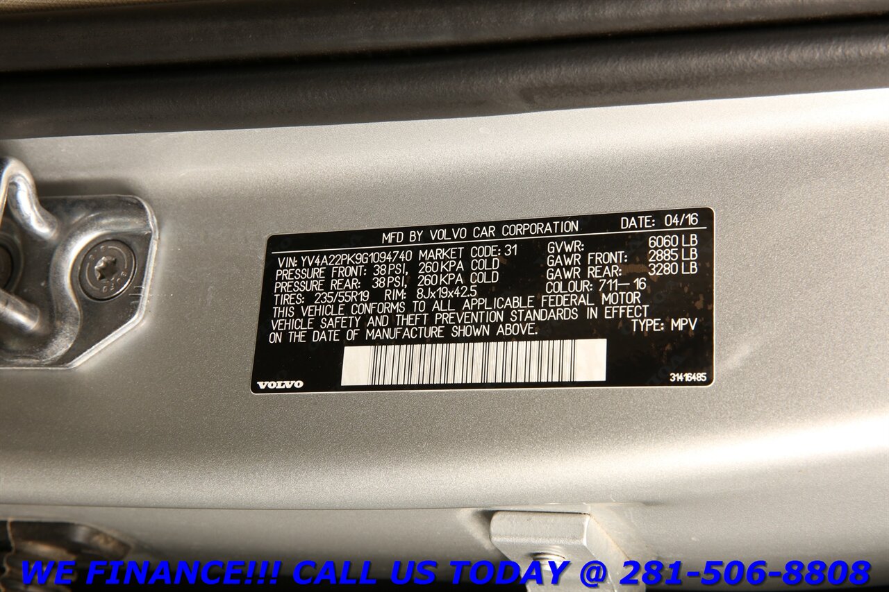 2016 Volvo XC90 2016 T6 Momentum AWD 7PASS NAV PANO HEATSEAT 36CAM - Photo 30 - Houston, TX 77031