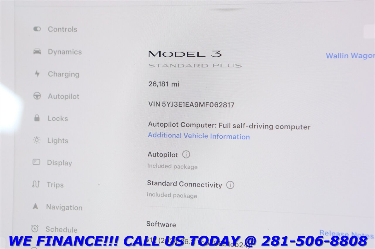 2021 Tesla Model 3 2021 FSD AUTOPILOT NAV PANO BLIND  26K   - Photo 16 - Houston, TX 77031