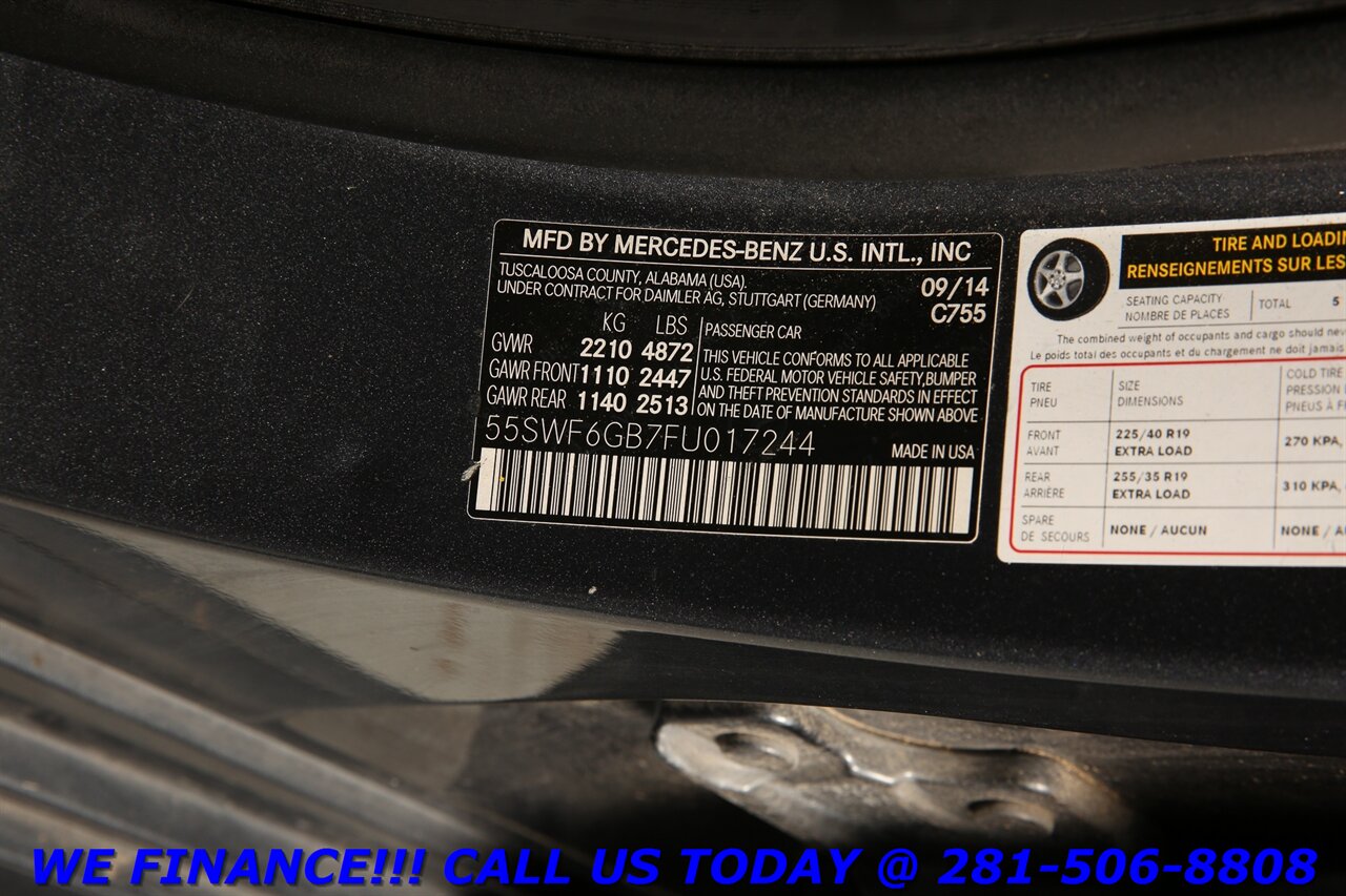 2015 Mercedes-Benz 2015 C400 4MATIC AWD NAV PANO BLIND CAMERA BURM   - Photo 28 - Houston, TX 77031