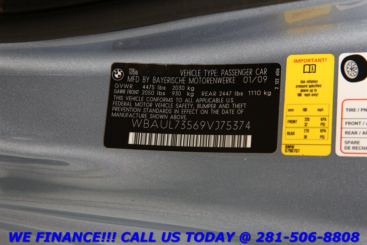 2009 BMW 2009 128i CONVERTIBLE WOOD BLUETOOTH CRUISE - Photo 26 - Houston, TX 77031