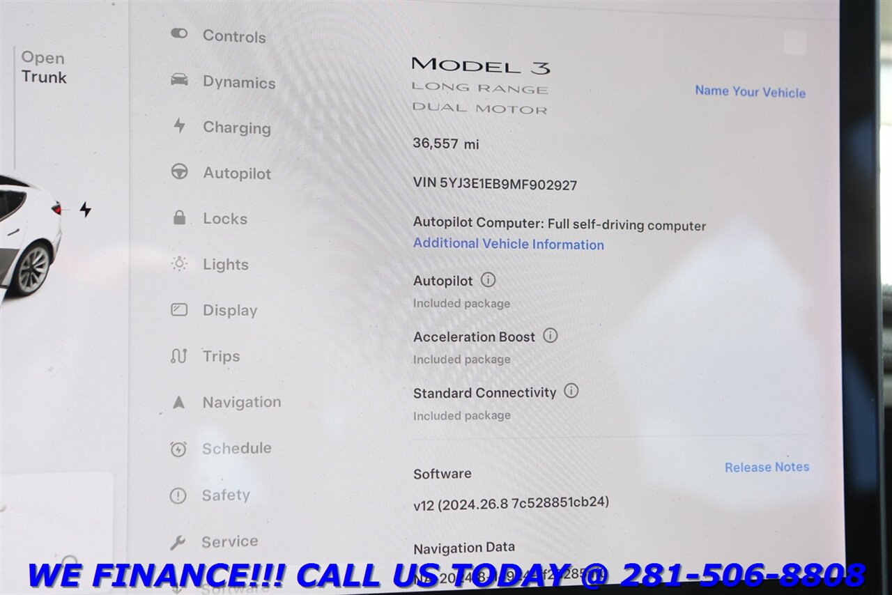 2021 Tesla Model 3 2021 Long Range FSD AWD AUTOPILOT PANO ACCEL 36K   - Photo 16 - Houston, TX 77031