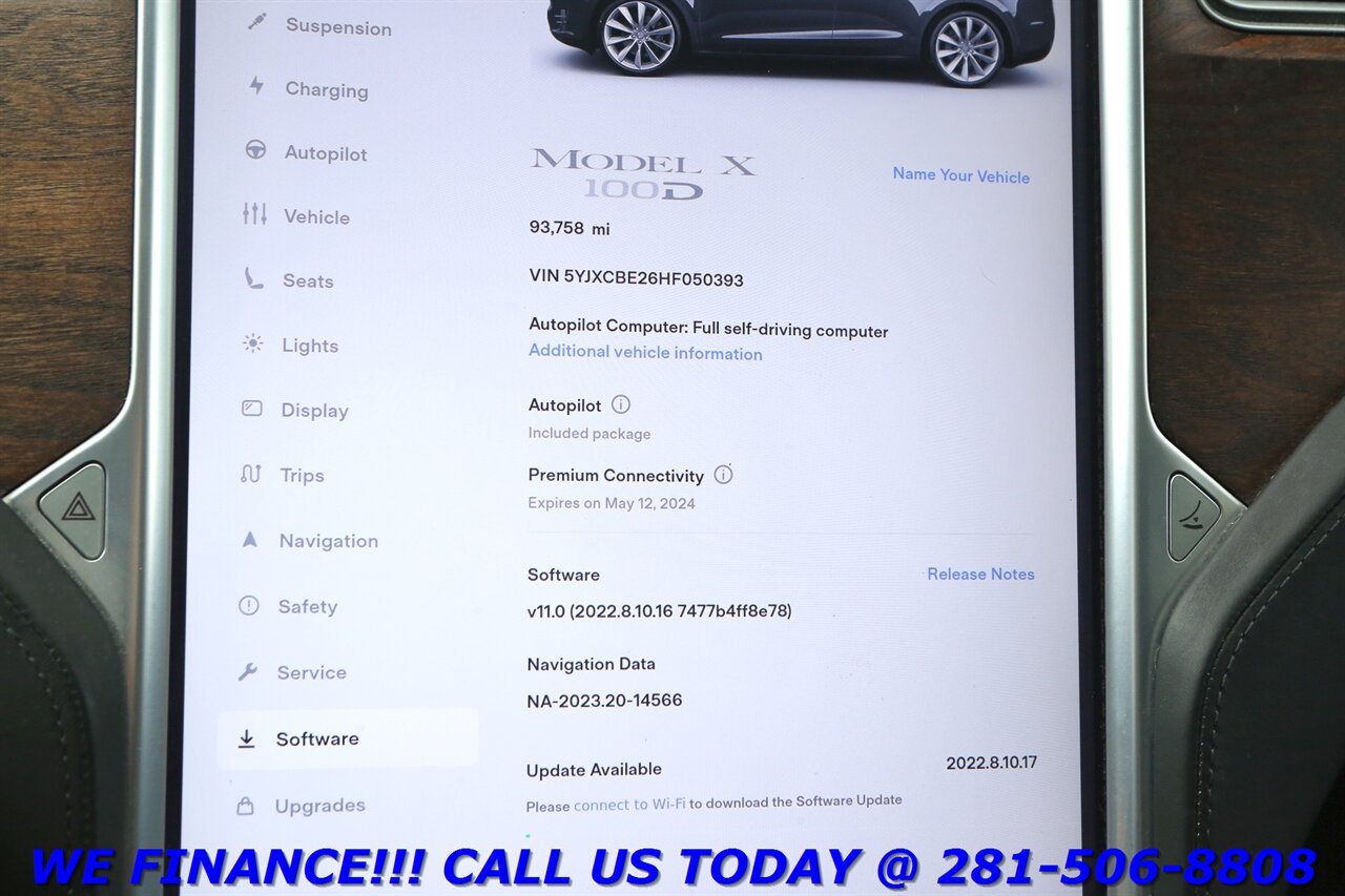 2017 Tesla Model X 2017 100D AWD AUTOPILOT NAV BLIND 6PASS   - Photo 15 - Houston, TX 77031