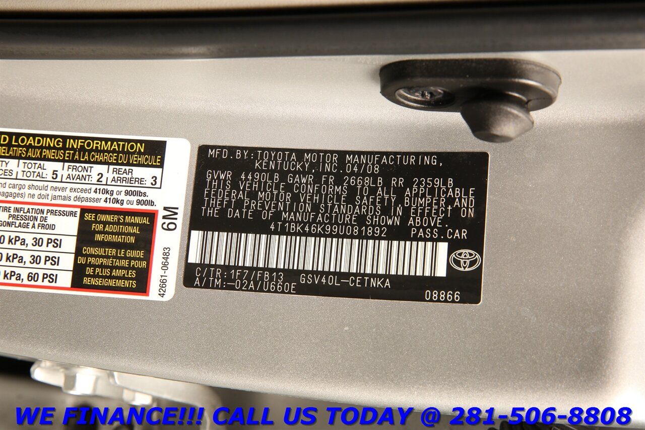 2009 Toyota Camry 2009 LE V6 LEATHER PWR SEAT CRUISE 16 "ALLOY XENONS - Photo 24 - Houston, TX 77031