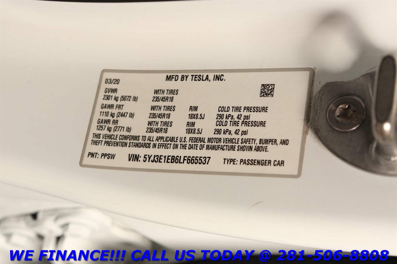 2020 Tesla Model 3 2020 Long Range FSD AWD AUTOPILOT PANO ACCEL 35K   - Photo 26 - Houston, TX 77031