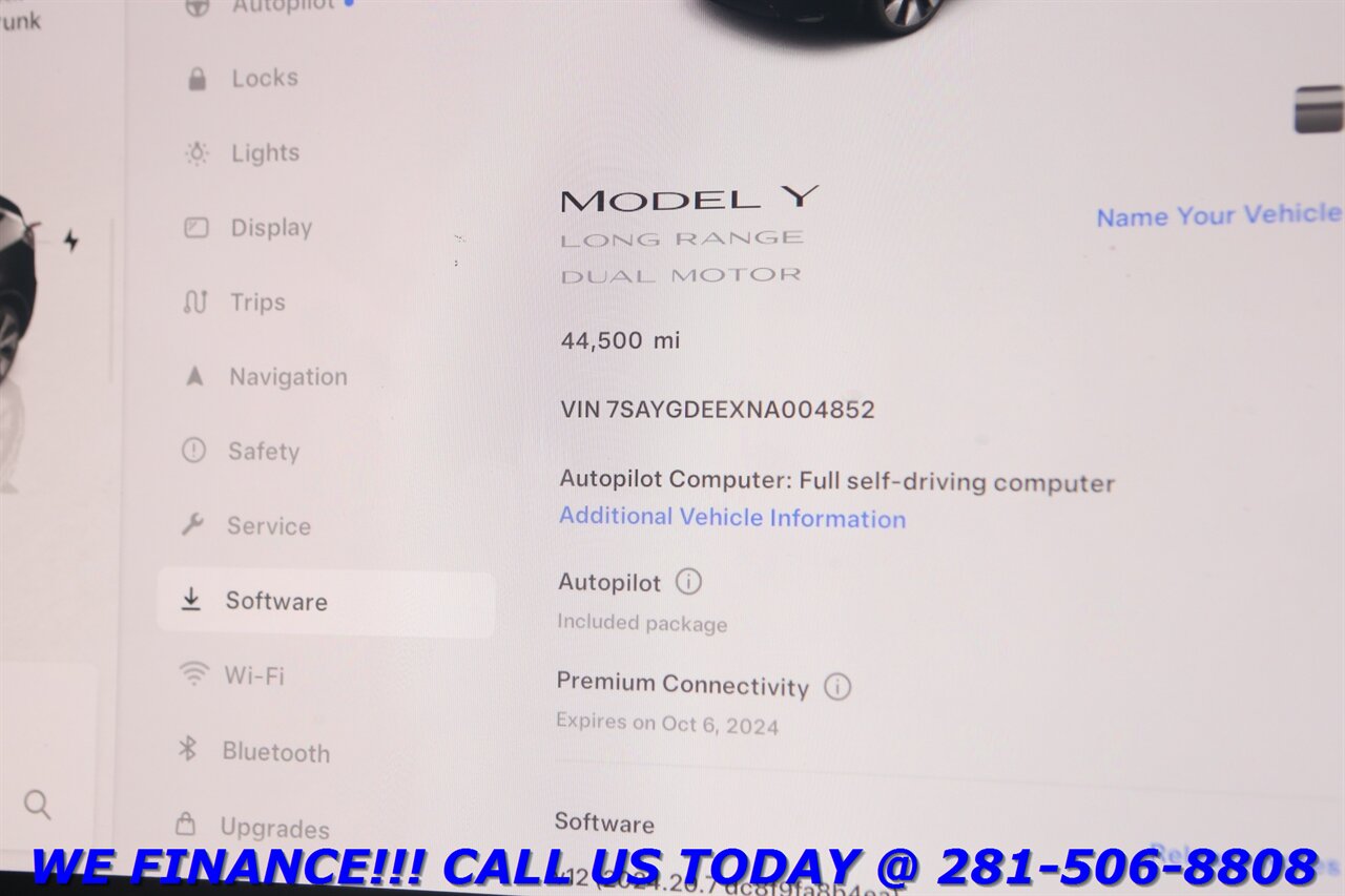 2022 Tesla Model Y 2022 Long Range FSD AWD AUTOPILOT PANO BLIND 44K   - Photo 15 - Houston, TX 77031