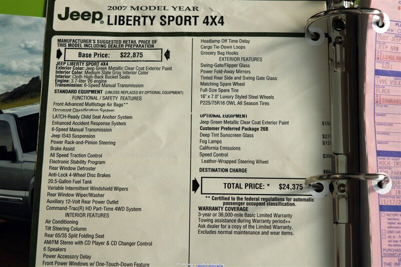 2007 Jeep Liberty Sport Sport 4dr SUV   - Photo 8 - Rockville, MD 20850